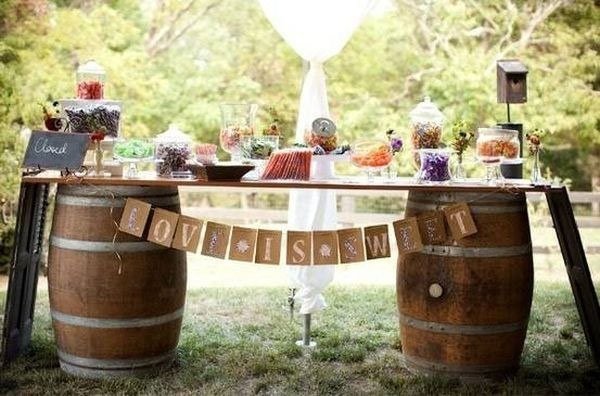 decor bar rustique tonneau baril de vin decor mariage